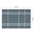 thumbnail image 4 of Unique Bargains Placemat Set of 6 for Dining Table Decor Washable Table Placemat Gray Blue, 4 of 7