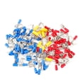 thumbnail image 1 of 100 conectores de pala Piggy Back, terminales eléctricos de crimpado, 10-22 AWG (rojo, azul y amarillo), 1 of 5