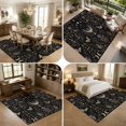 thumbnail image 5 of Area Rugs 5'x7', Farmhouse Flowers Leaves Carpet Runner Indoor Outdoor Rugs Home Decor Aesthetic, Retro Botanical Moon Butterfly Non Slip Mats Washable Accent Rug for Living Room Bedroom, 5 of 8