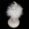 thumbnail image 2 of Feather Skirt Rotating Music Box Figurine, Manual Control Dancing Girl Musical Box for Girls, White-week, 2 of 4