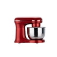 thumbnail image 3 of Culinary Chef 4.5 Liter 8 Speed Stand Mixer with Stainless Steel Bowl, 380 Watt Kitchen Mixer with Dough Hook, Beater, Whisk, Splash Cover, Red, 3 of 9