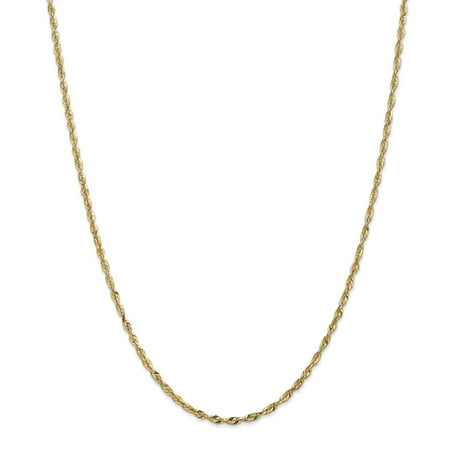 14kt Yellow Gold 2.5mm Link Rope Chain Necklace 24 Inch Pendant Charm Handmade Fine Jewelry Ideal Gifts For Women Gift Set From Heart