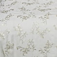thumbnail image 3 of Zoey 10 Piece Polyester King Comforter Set, Gold Floral Design Print, White - Saltoro Sherpi, 3 of 5