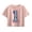 LIGHT PINK, variant on Instant Message - Number One USA Athletics - Youth Girls Boxy T-Shirt