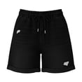 thumbnail image 5 of Vamuko Denim Shorts for Women Ripped Jean Shorts 2026 Summer Drawstring Petite Trendy Jeans Distressed Stretch Lightweight Pants with Pockets Black 2XL, 5 of 7