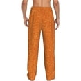 thumbnail image 3 of Xecao Orange Glitter Men's Straight Lounge Pajama Pants: The Ultimate in Comfortable Sleepwear, 3 of 9