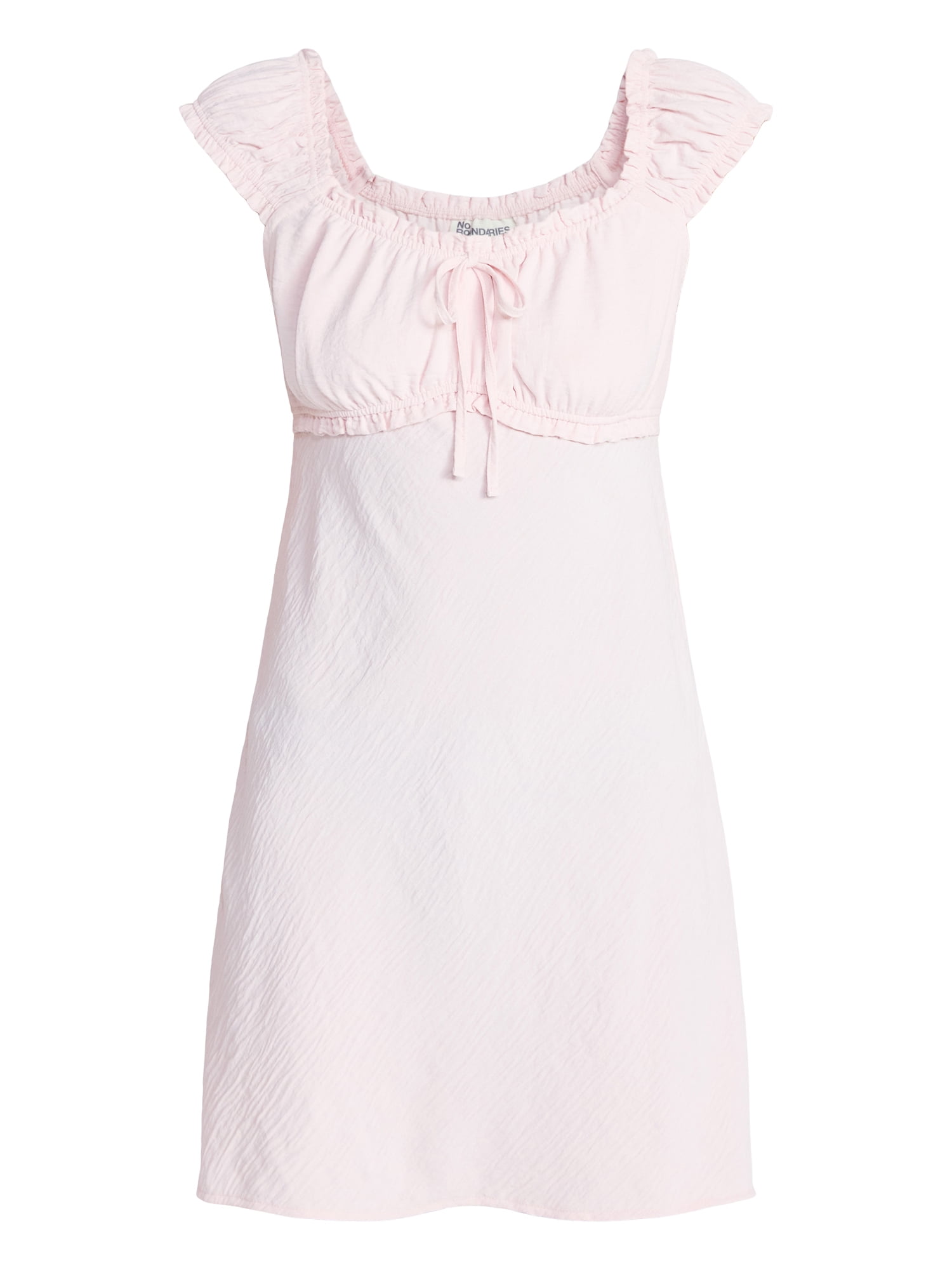 No Boundaries Fit and Flare Mini Dress with Short Sleeves, Women's XXS-XXL
