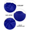 thumbnail image 2 of HSHDLDF Women Fashion Peplum Bodycon Short Sleeve Bow Club Ruffle Pencil Party Dress, 2 of 6