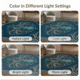 thumbnail image 7 of ODIKA 8'x10' Washable Area Rug Rum Naval Doormat Chart Cephalopod Creature Vintage Seafarer for King Size Bedroom Under Bed, Master Suite, Non-Shedding, Easy Care, 7 of 7