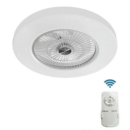 

Oukaning Modern 23 3-Speed Ceiling Fan LED Light Round Lamp W/ Remote Control