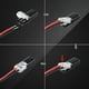 thumbnail image 3 of IMCBSTT 10 piezas Conector enchufable de doble cable con hebilla de bloqueo, conectores enchufables, terminal de cable compacto universal de 2 vías y 2 pines, 3 of 6