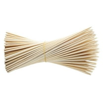Homoyoyo 100Pcs Disposable Khaki Wood BBQ Grilling Skewers for Outdoor Cooking and Barbecue Parties