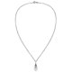 thumbnail image 2 of Collar de plata con colgante de diamantes de imitación y piedra lunar con personalidad de moda, regalo de joyería para mujer, negro, 2 of 3