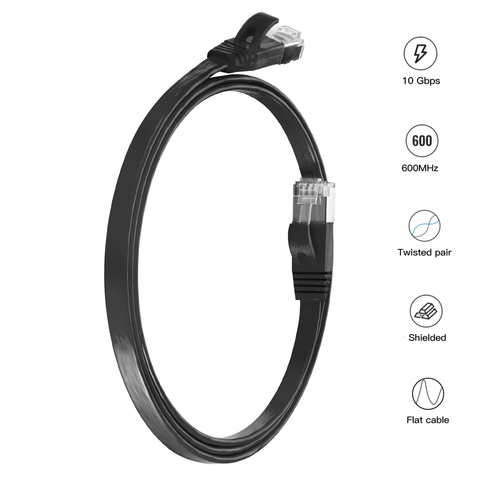 Cat 7 Cable 3.3 ft (1Pack) Cat7 Patch Cable, Cat 7 Patch