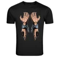 thumbnail image 1 of Dripping Chains Hands T-Shirt - Broken Chains Robotic Z4479, S-5XL, 1 of 4