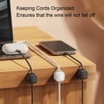 thumbnail image 3 of 6pcs Magnetic Cable Clips, Cord Holder with Magnetic Design, for Cable Organizer and Management, 3 of 7