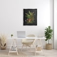 thumbnail image 2 of Ferns Sprouting Woodland Mushroom Plants Botanical & Floral Graphic Art Jet Black Framed Art Print Wall Art, 2 of 6
