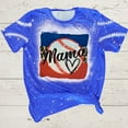 thumbnail image 2 of Mujeres verano casual moda sexy cuello redondo camisa tie-dye mama manga corta letras imprimir camisetas tops blusa Pompotops hkajfhjk464820, 2 of 3