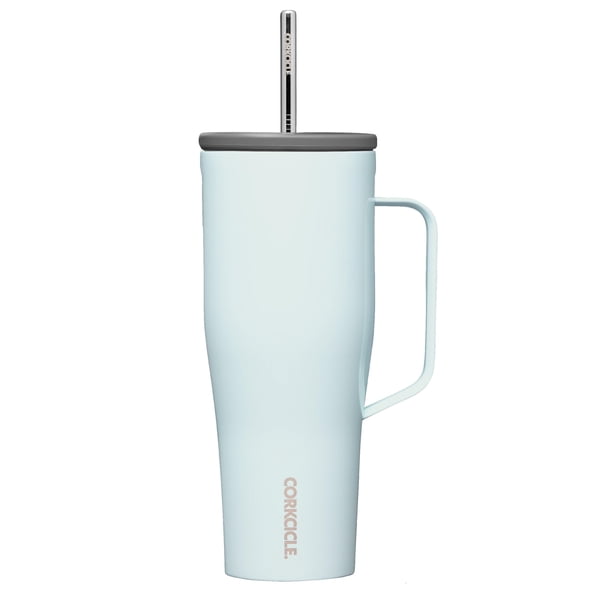 Vaso aislante Corkcicle Cold Cup XL, 30 oz con asa, azul