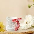 thumbnail image 2 of TIELUTT Ribbon Mugs with Bow Handle 350ml Ribbon Mug Ceramic Coffee Mug with Bow Handle Tumbler Set for Kitchen Winter Coffee Mugs for Women Large Mugs 15oz Hen Pantry Coffee Mug Ceramic Coffee Mugs, 2 of 3