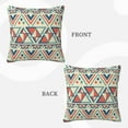 thumbnail image 3 of ZICANCN Boho Southwest Ethnic Tribe Style Throw Pillow Covers, Bed Couch Sofa Knit Decorative Pillow Covers for Living Room Farmhouse, 26"x26", 3 of 8