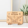thumbnail image 1 of Personalized US Air Force Badge Wooden Military Card, 1 of 1