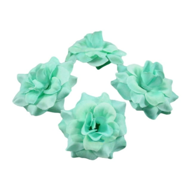 Guardoinrt 50pcs/set Stunning Bouquets With Soft Texture And Realistic Appearance Natural Looking Fiber Wide Application DIY Cyan 4.5cm 1Set