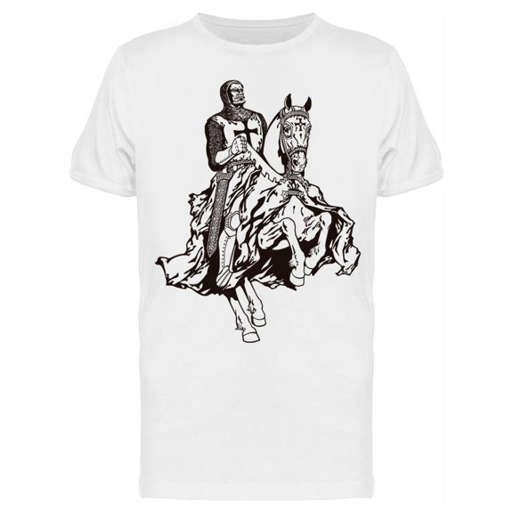 Knight In A Horse T-Shirt Men -Image by Shutterstock, Male Medium