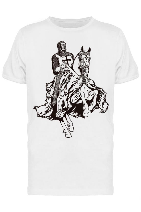 Knight In A Horse T-Shirt Men -Image by Shutterstock, Male Medium