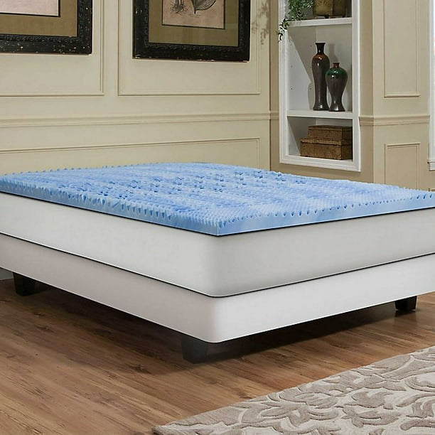 Independent Sleep 2 5 Inch Gel Memory Foam Convoluted King Mattress Topper Walmart Com Walmart Com Independent Sleep 2 5 Inch Gel Memory Foam Convoluted King Mattress Topper Walmart Com Walmart Com