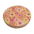 thumbnail image 2 of Lsque Yellow Flowers Round Bar chair cushion covers Velvet Fabric Premium Comfort Protects from Scratches and Stains for 14-17 Inch Chair- 13 inch, 2 of 7