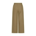 thumbnail image 5 of Wide Leg Pants Womens Casual Solid Pants Comfortable Elastic High Waist Wide Leg Casual Length Pants Womens Wide Leg Pants, 5 of 6