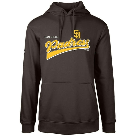 Men's Levelwear Brown San Diego Padres Podium Vintage Team 2.0 Pullover Hoodie