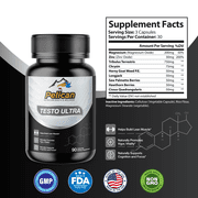 Testo Ultra-Bodybuilding & Weight Support - 180 Capsules- Pelican Vitamins