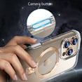 thumbnail image 5 of ShellTech Clear Case for iPhone 16 Pro with Camera Control Capture Button,Shockproof Transparent TPU Case Compatible with MagSafe Metal Ring Holder Kickstand Cover,Black, 5 of 6
