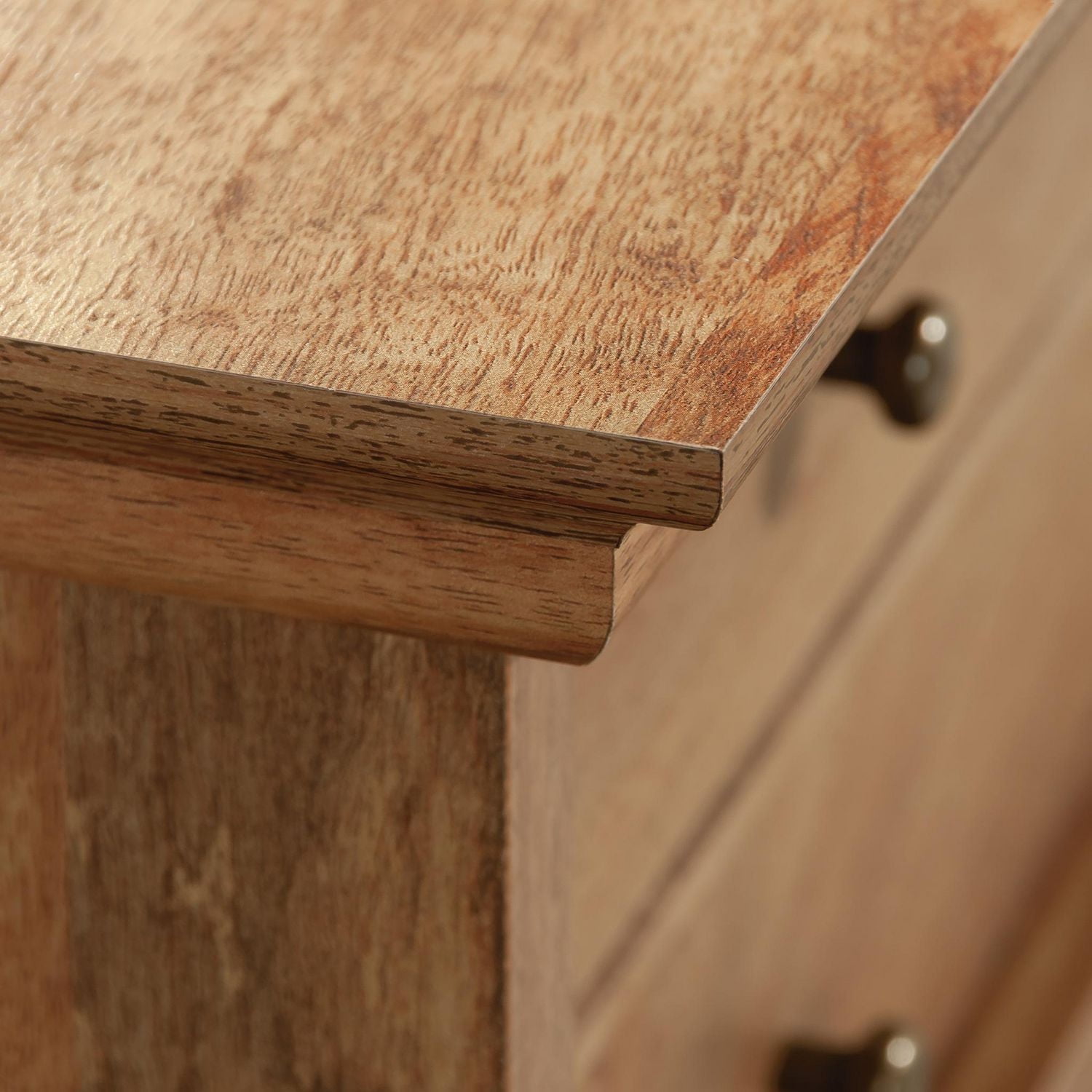 Sauder Barrister Lane 3-Drawer Chest in Sindoori Mango Finish