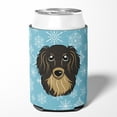thumbnail image 2 of Carolines Treasures BB1647CC Snowflake Longhair Black And Tan Dachshund Can & Bottle Hugger, 2 of 5