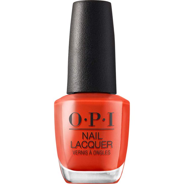 Esmalte de uñas Opi A Red-Vival City | Esmalte de uñas en crema rojo brillante opaco resistente a las astillas | Colección Lisboa