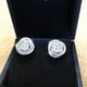 thumbnail image 3 of Pendientes redondos de 5 mm Pendientes de plata 925 con moissanita Estilo moderno Pendientes de laboratorio de plata auténtica, 3 of 8