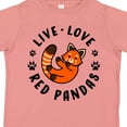 thumbnail image 4 of Inktastic Live Love Red Pandas Boys or Girls Toddler T-Shirt, 4 of 5