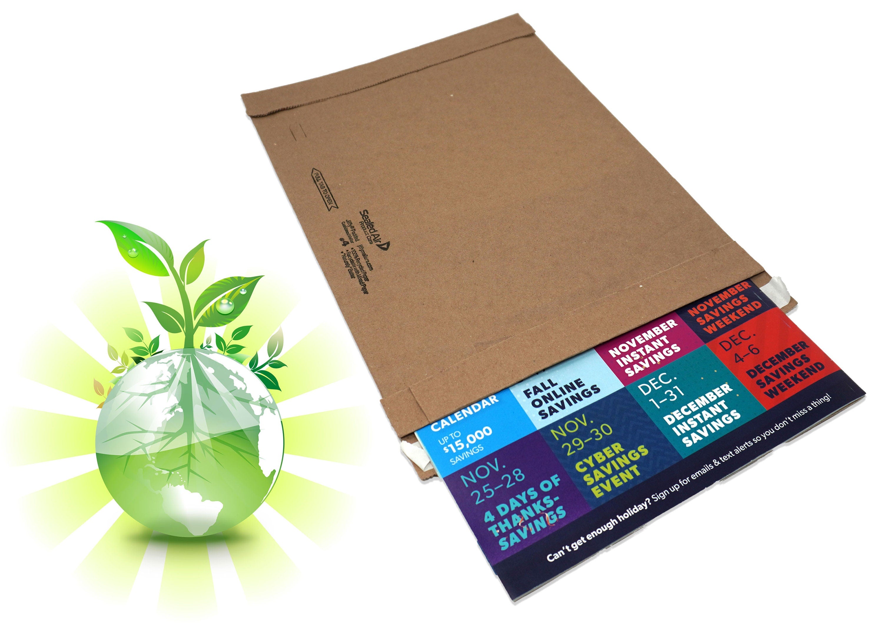 Eco Friendly Brown Kraft Heavy Duty Paper Padded Mailers! Cushioned