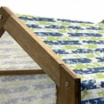 thumbnail image 4 of Floral Pet House, Stripes with Nature Blossom Silhouettes Coming of the Spring Theme, Outdoor & Indoor Portable Dog Kennel with Pillow and Cover, 5 Sizes, Apple Green Navy Blue, by Ambesonne, 4 of 4