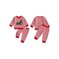 thumbnail image 2 of Loicainy Baby Toddler Boy Christmas Outfits 6 12 18 24 Months 2T 3T 4T Santa Embroidery Long Sleeve Pullover Stripe Pants Clothes Set, 2 of 9