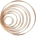 thumbnail image 1 of Craftsmanship Redefined: 14 Golden Metal Hoops, Macrame Rings for DIY Lace Creations, Dream Catcher Supplies, 1 of 7