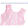 thumbnail image 4 of XXKQ Gymnastics Leotards for Girls Sparkly One-Piece Pro Kids Unitard Biketards with Shorts, 4 of 7