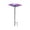 Purple, variant on 19.6 Inch Flower Shaped Bird Bath and Feeder, Metal Stake Solar Garden Decor for Yard Lawn, Durable Outdoor Ornament, 1Pc