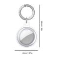 thumbnail image 2 of Peggybuy pour Apple Airtag Étui de Protection TPU avec Porte-Clés (Transparent), 2 of 6