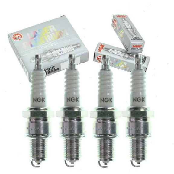 4 pc NGK Laser Platinum Spark Plugs compatible with Volkswagen Tiguan 2.0L L4 2009-2017
