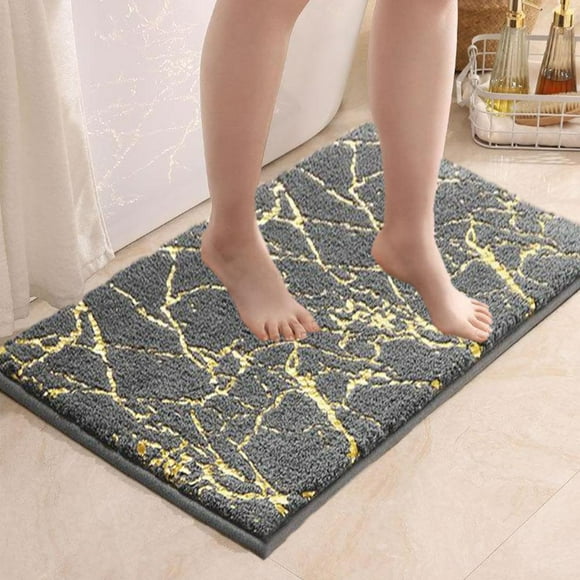 Feltree Ultra Absorbent and Non-Slip Bath Mat, Machine Washable Soft Velvet Foam Rug, Fast Drying for Bathroom and Kitchen, 16x24 Inches