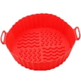 thumbnail image 1 of Plateau de Cuisson Wave Texture Binaural Poignée Résistant à la Chaleur Rainure Résistant à l'Huile Conception Plateau en Silicone pour la Cuisine, 1 of 8